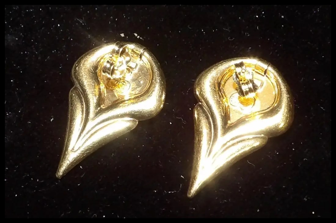 Brev Italian 14 KT Gold Convertible Hearts Earrings - 9
