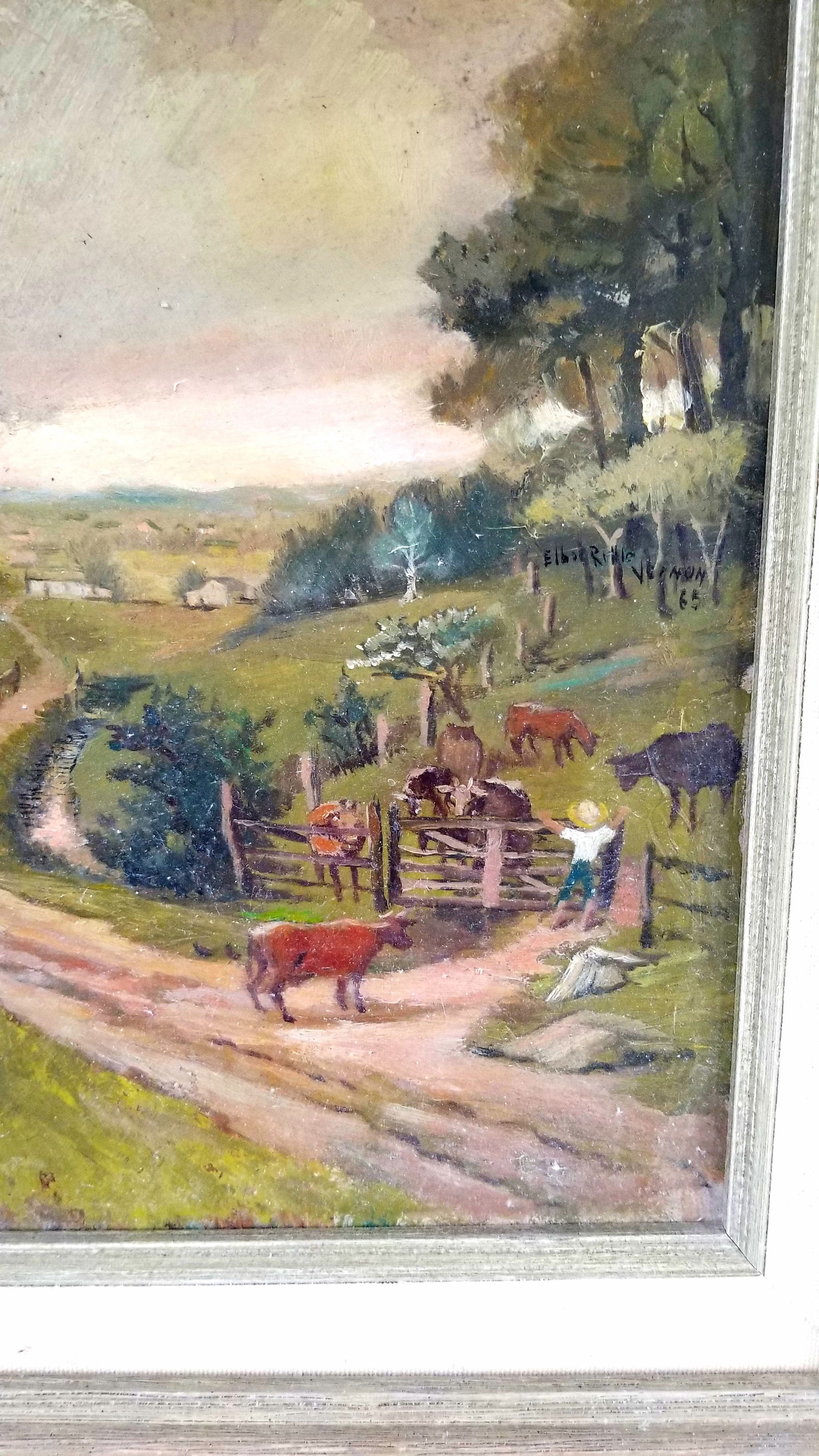 Oil on board, Elba Riffle Vernon - 3