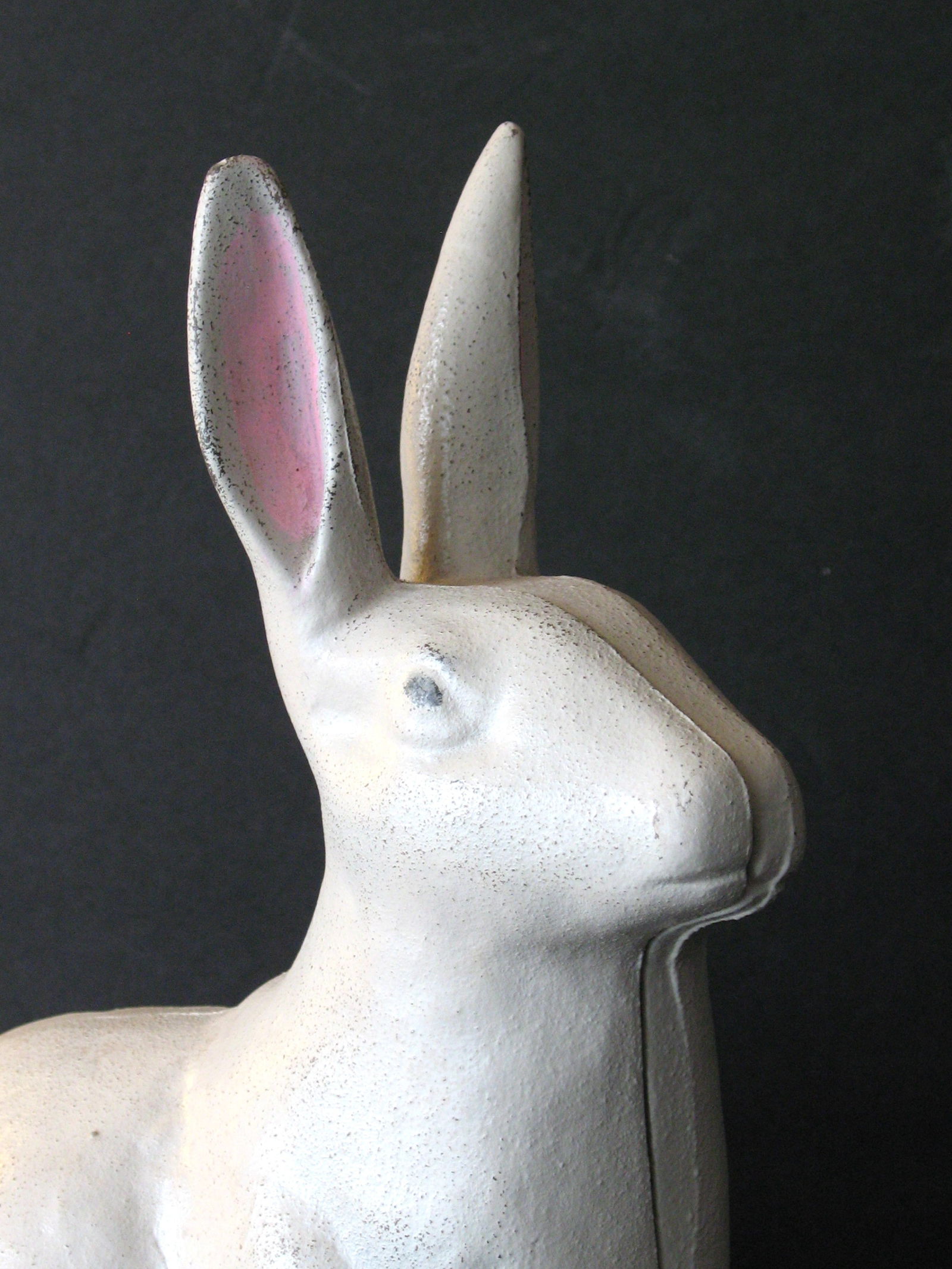 Antique cast iron rabbit door stop. - 3