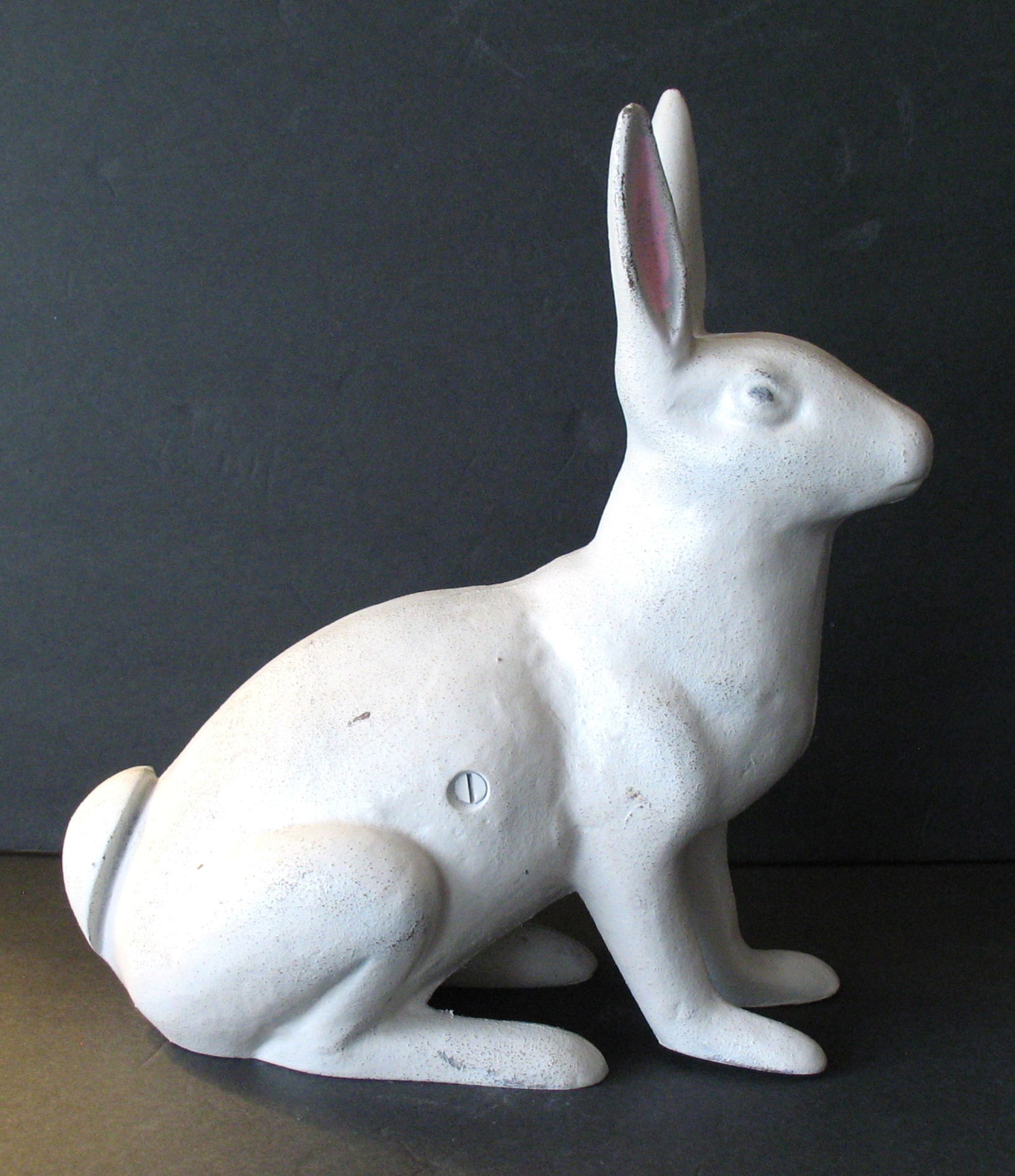 Antique cast iron rabbit door stop. - 4