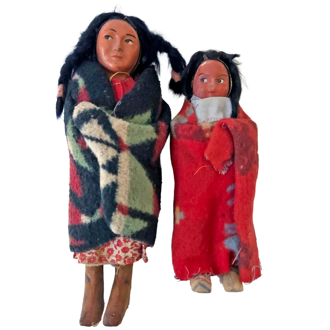 Native Indian Skookum Doll Lot of 4 - 2