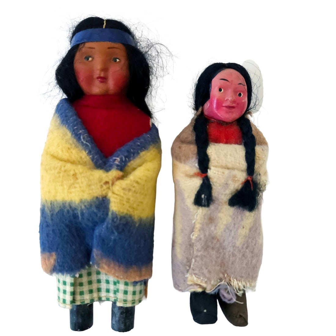 Native Indian Skookum Doll Lot of 4 - 3