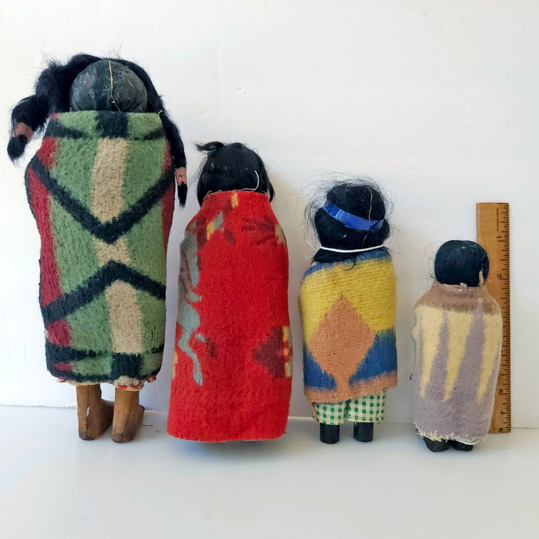 Native Indian Skookum Doll Lot of 4 - 5