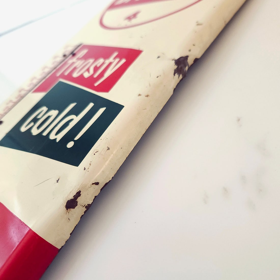 1950’s Dr Pepper 10 2 4 Frosty Cold Metal Thermometer Sign - 7