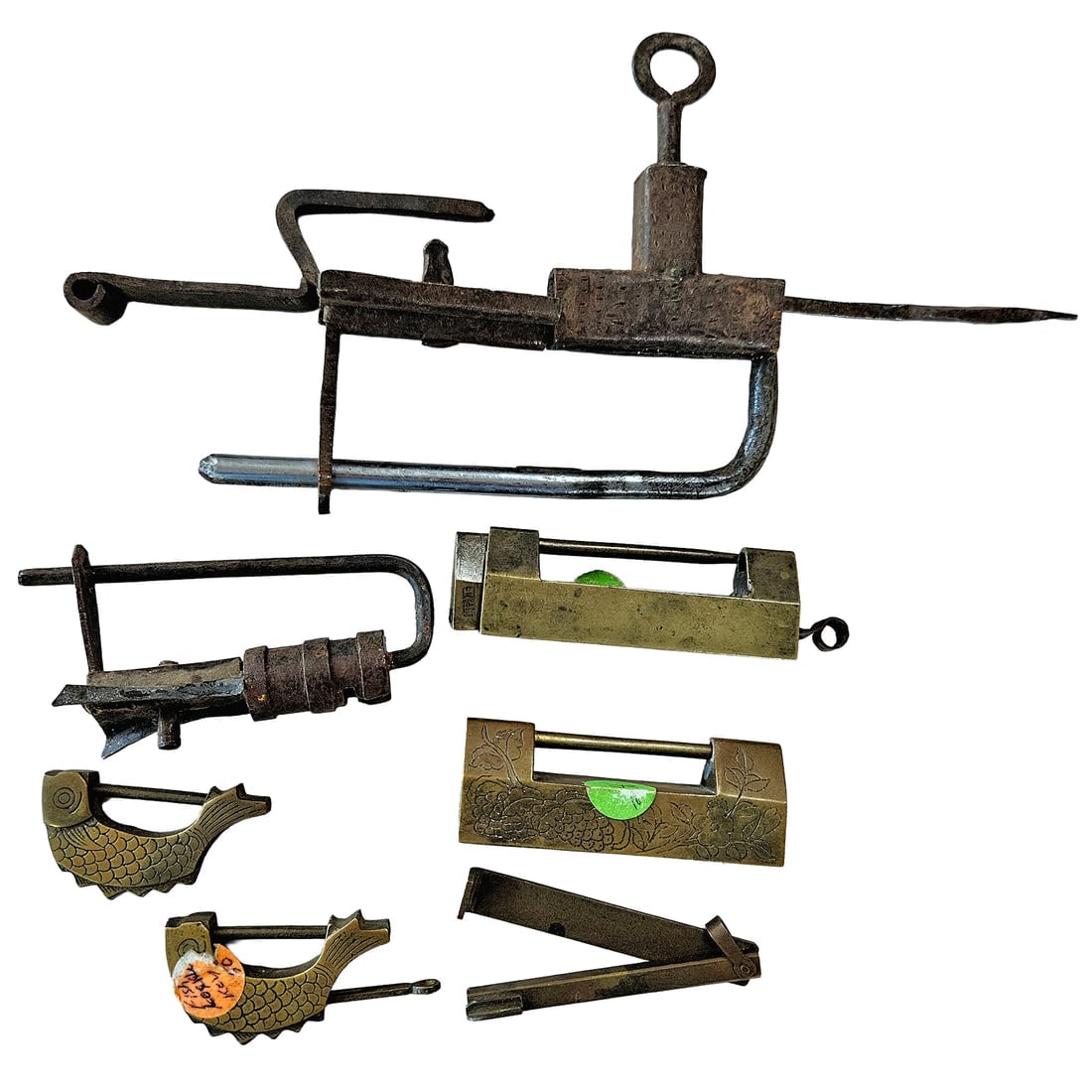 18th & 19th Century Chinese-style Padlocks. (1 of 4)