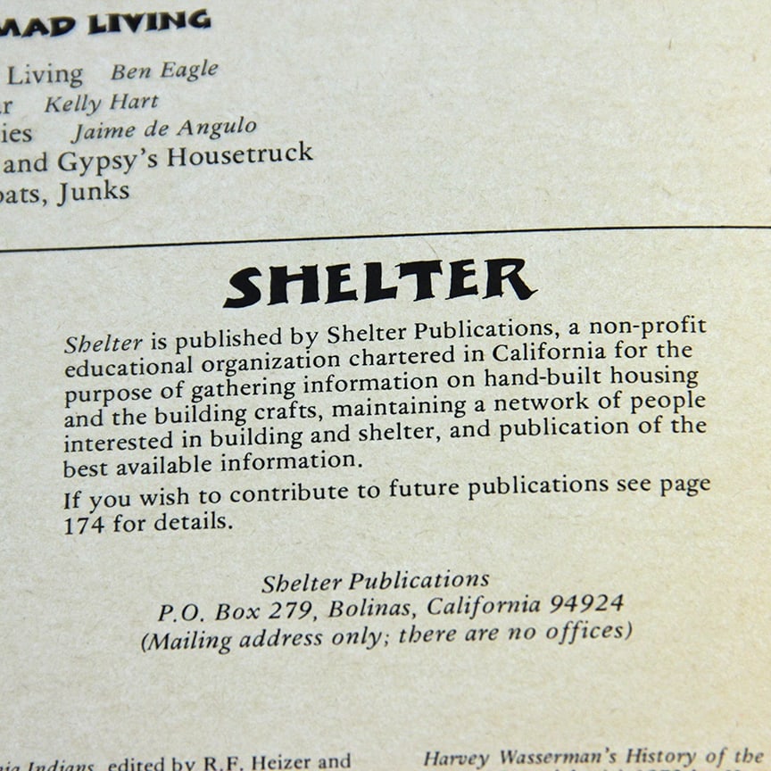 Shelter Lloyd Kahn And Bob Easton (editor) 1st Edition 1973 Softcover - 2