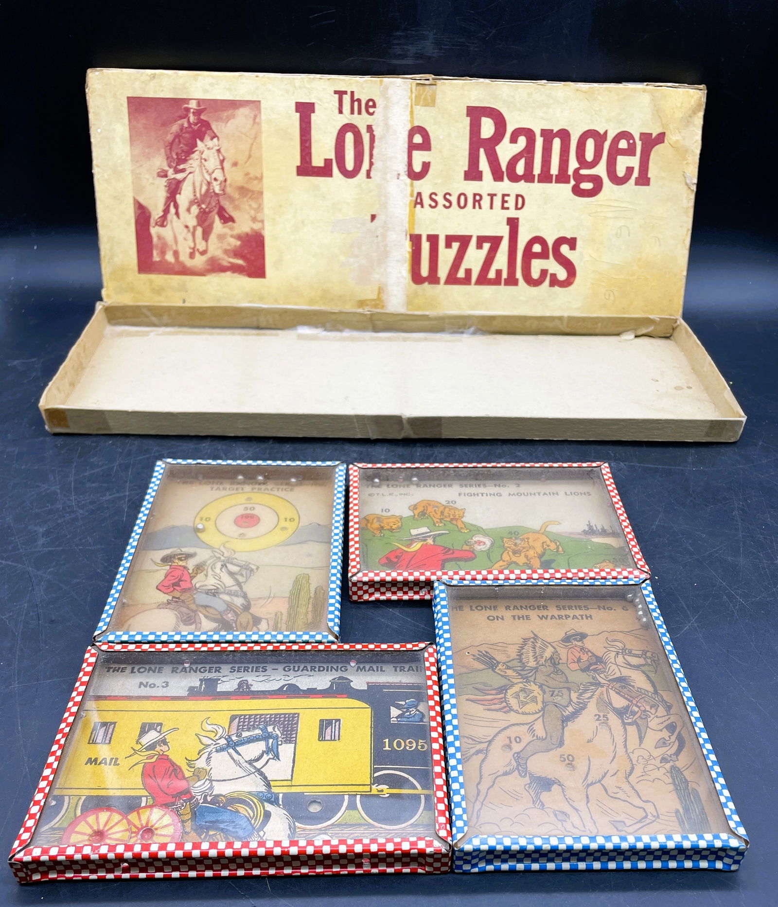 RARE! THE LONE RANGER DEXTERITY PUZZLES W/ ORIGINAL BOX - 2