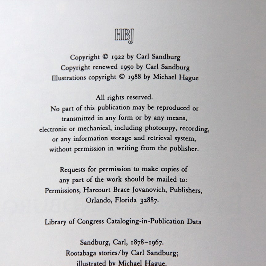 Carl Sandburg Rootabaga Stories Part 1&2 Illustrated by Michael Hague Signed 1st Ed 1988 - 4