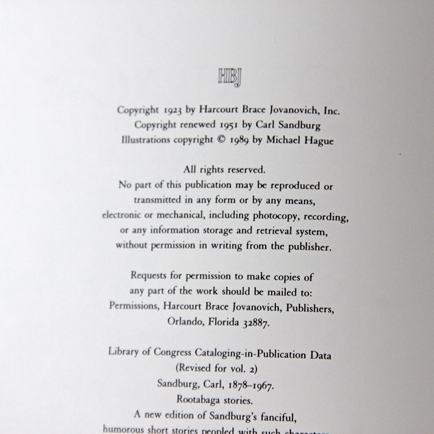 Carl Sandburg Rootabaga Stories Part 1&2 Illustrated by Michael Hague Signed 1st Ed 1988 - 7