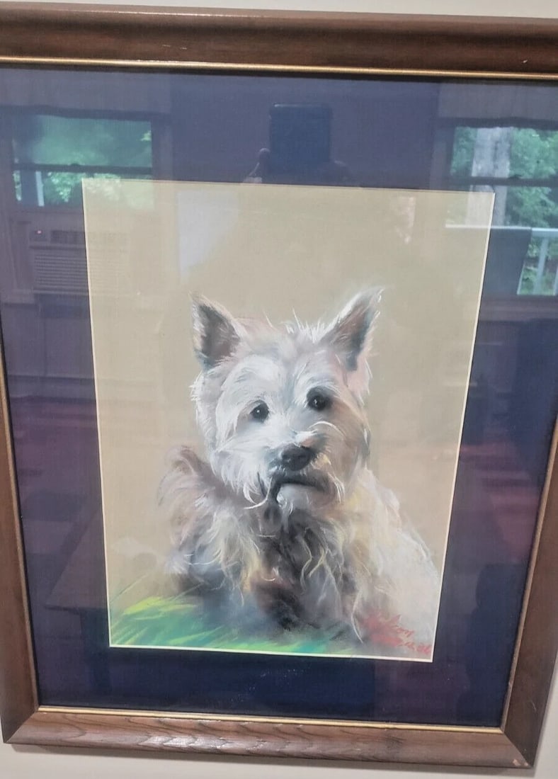 Highland Terrier painting 12 31 99 NELSON. Beautiful Westie (1 of 3)