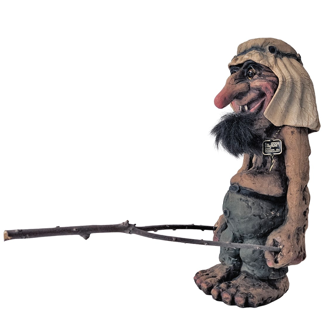 Nyform Norwegian Oil Sheik Oil Sheik Troll Figurine #138 With) Dowsing Rod (1 of 7)