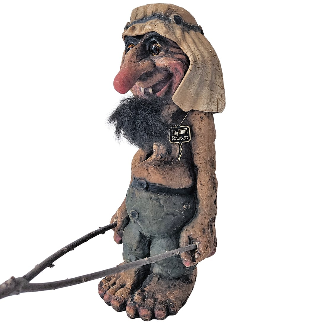 Nyform Norwegian Oil Sheik Oil Sheik Troll Figurine #138 With) Dowsing Rod - 2