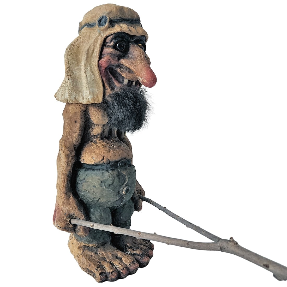 Nyform Norwegian Oil Sheik Oil Sheik Troll Figurine #138 With) Dowsing Rod - 4