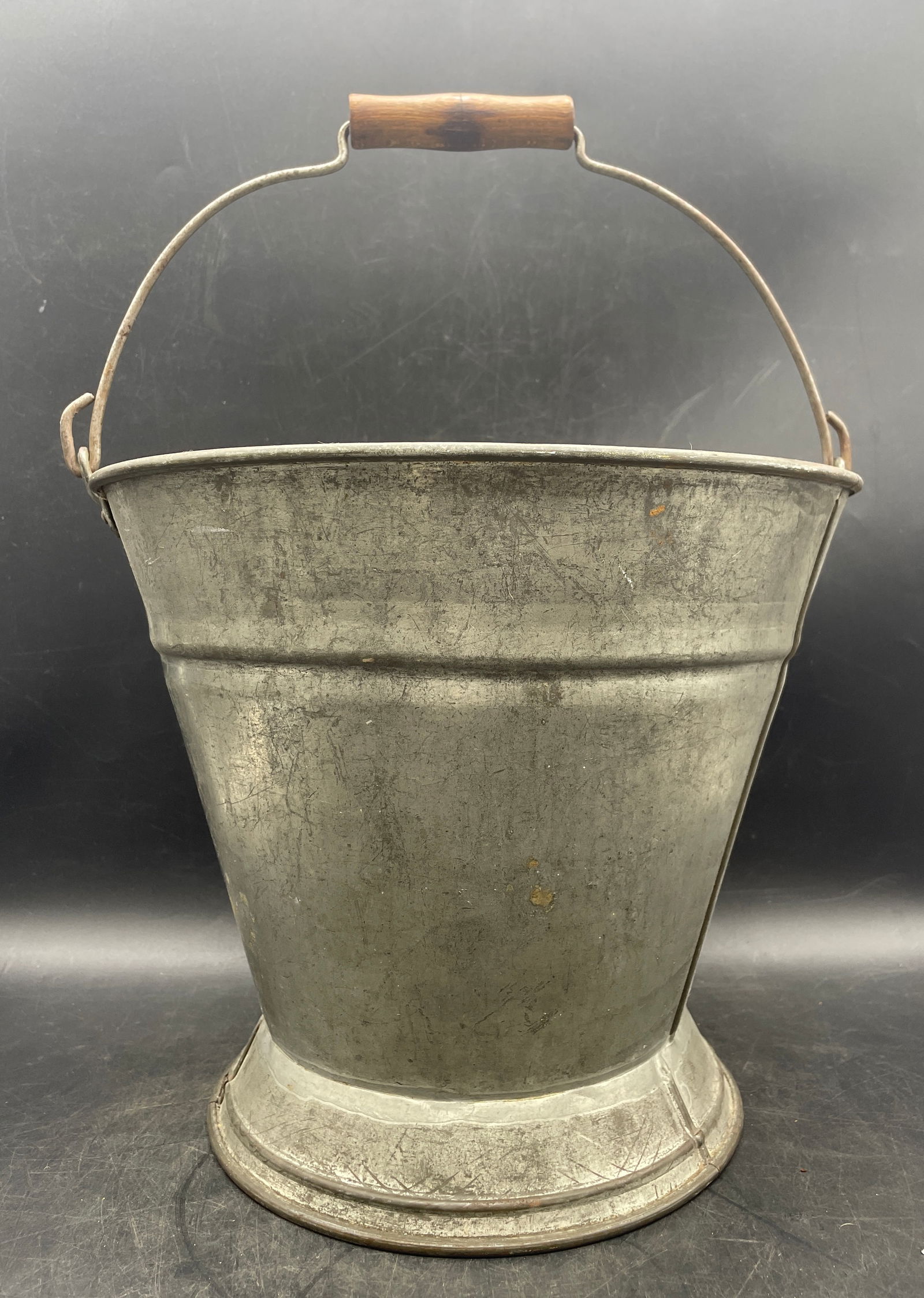 Antique Primitive Farmhouse Bucket Soldered Sheet Metal - 2