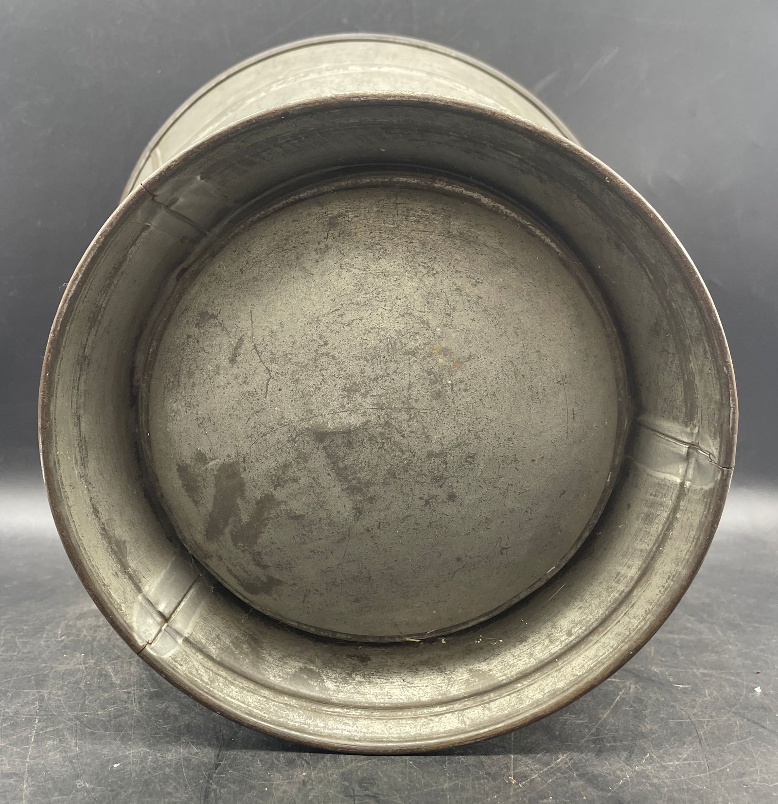 Antique Primitive Farmhouse Bucket Soldered Sheet Metal - 8