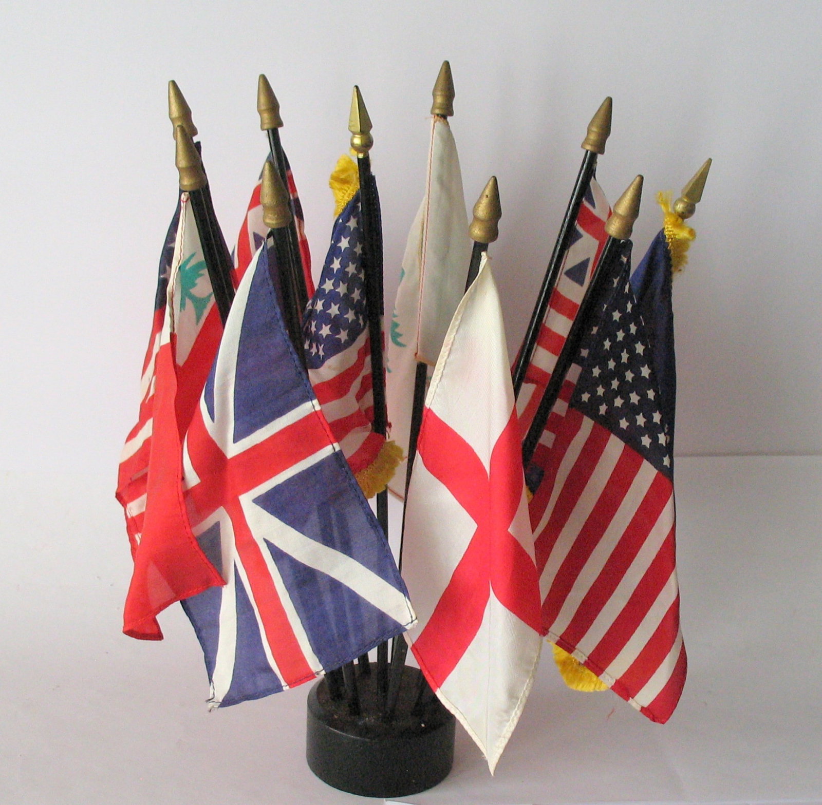 Vintage miniature desk flags. (1 of 3)