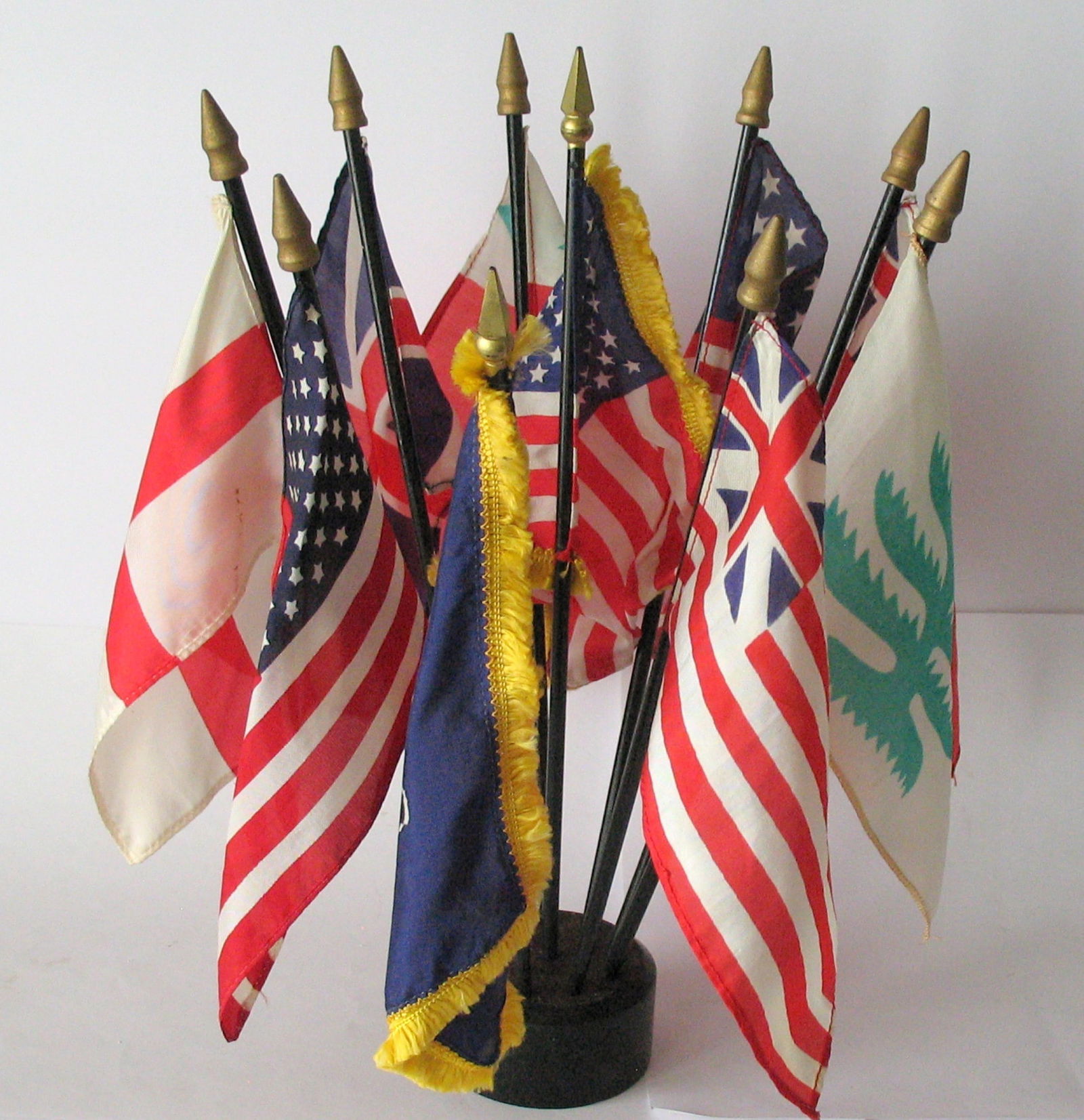 Vintage miniature desk flags. - 2