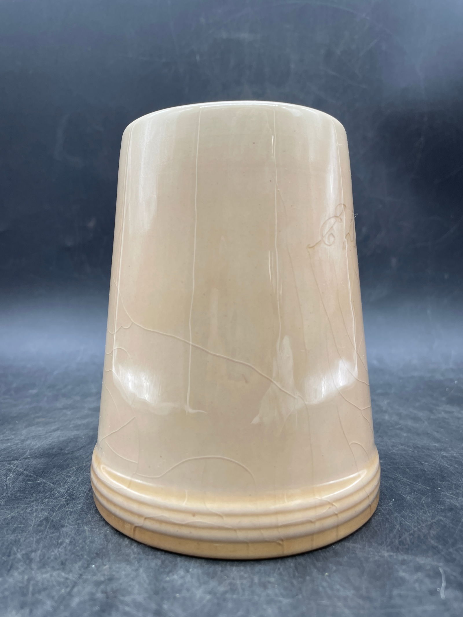 Rookwood 1948 Mid Century Modern Pottery High Glaze Personalized Mug 587C - 8