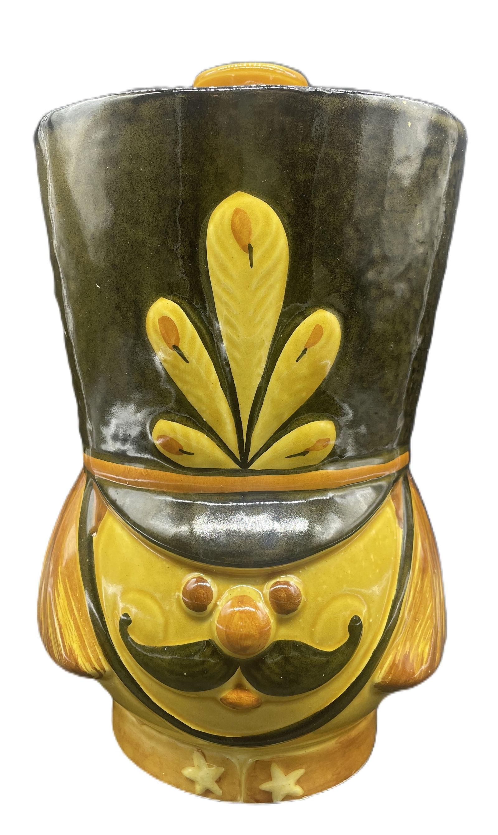 RARE Italian ceramic Cookie Jar - Toy Soldier Major Guard Perfect for the Holidays! (1 of 8)