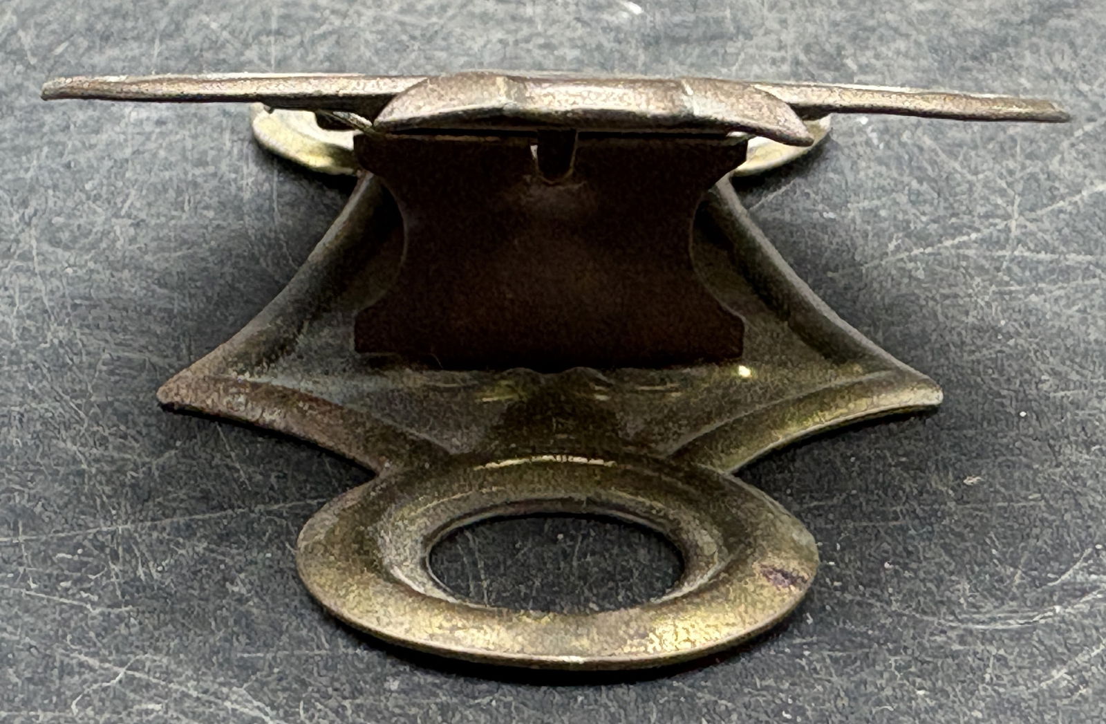 Vintage Brass Die Cut ADVERTISING SPENCERIAN PENS Paper Desk Clip - 5