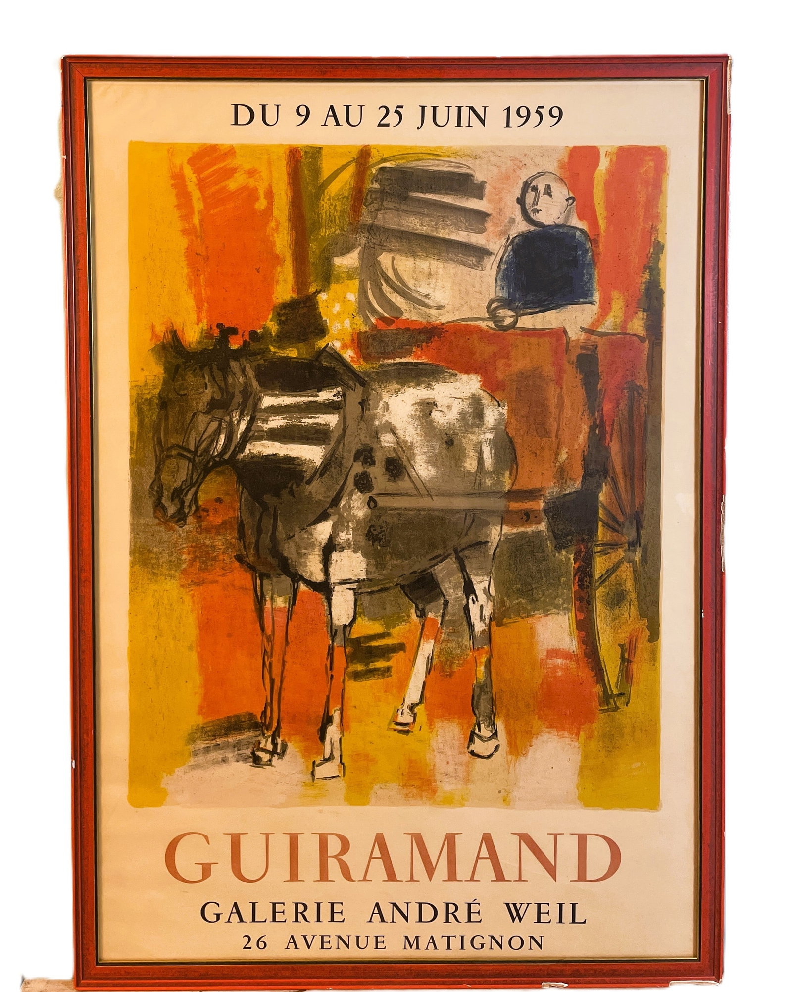 1959 Guiramand Gallerie Poster Framed Mid Century Modern Retro Decor (1 of 8)
