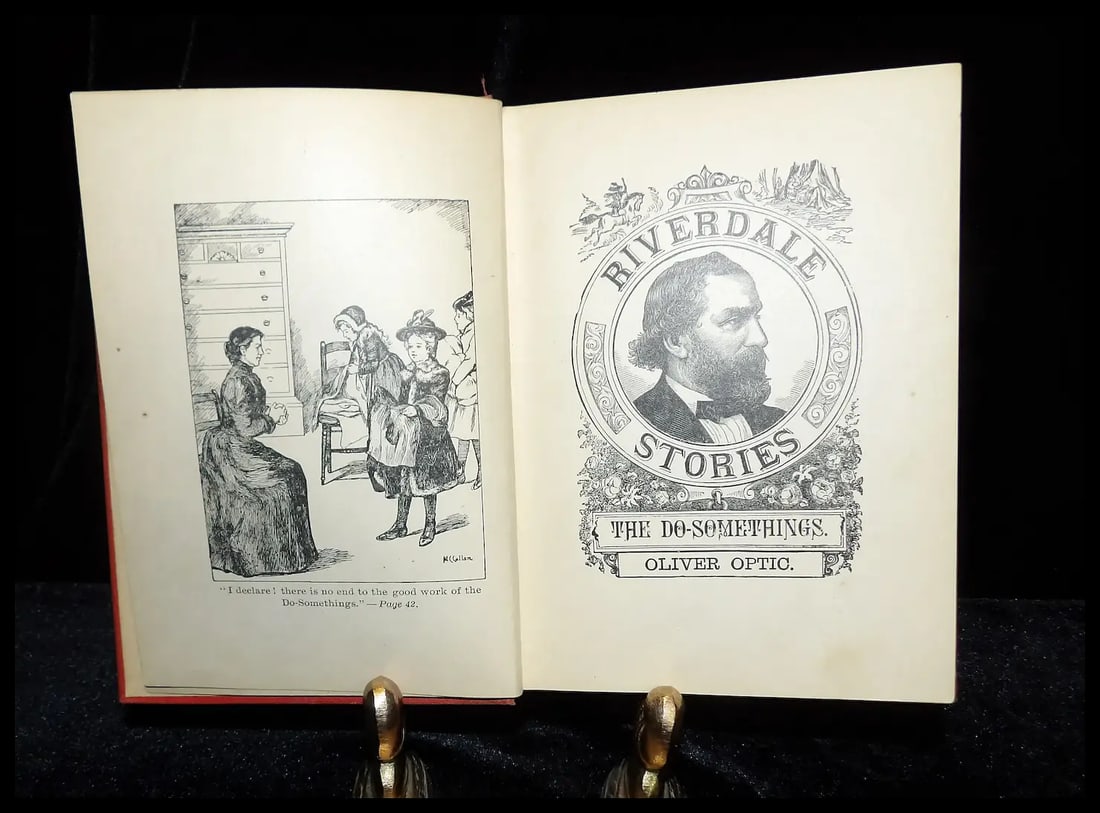 1890 First Printing Riverdale Stories by Oliver Optic- The Do-Somethings - 7