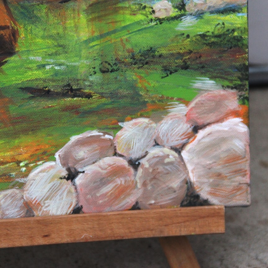 Original Acrylic Painting Texas Longhorn - Artist Bob Smeets Contemporary - 4