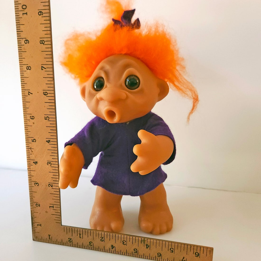 1977 9" Thomas Dam Thumb Sucker Troll Doll #604 Rare - 9