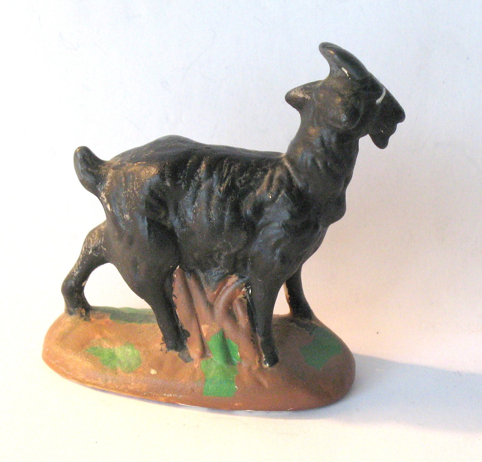 Antique bisque goat figurine. - 2