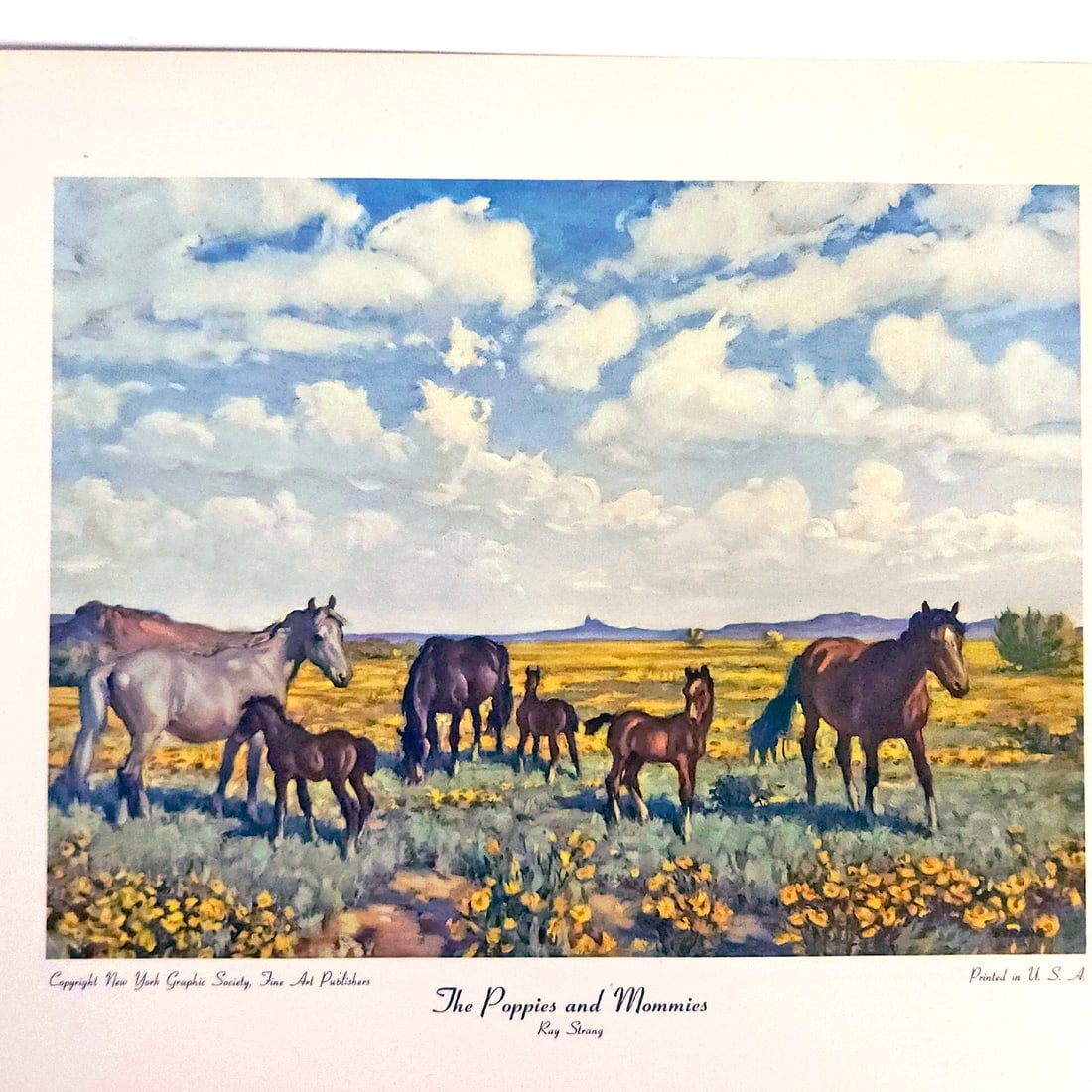 Ray Strang (1893-1957) Western Art Prints Copyrighted New York Graphic Society Fine Art Publishers - 3