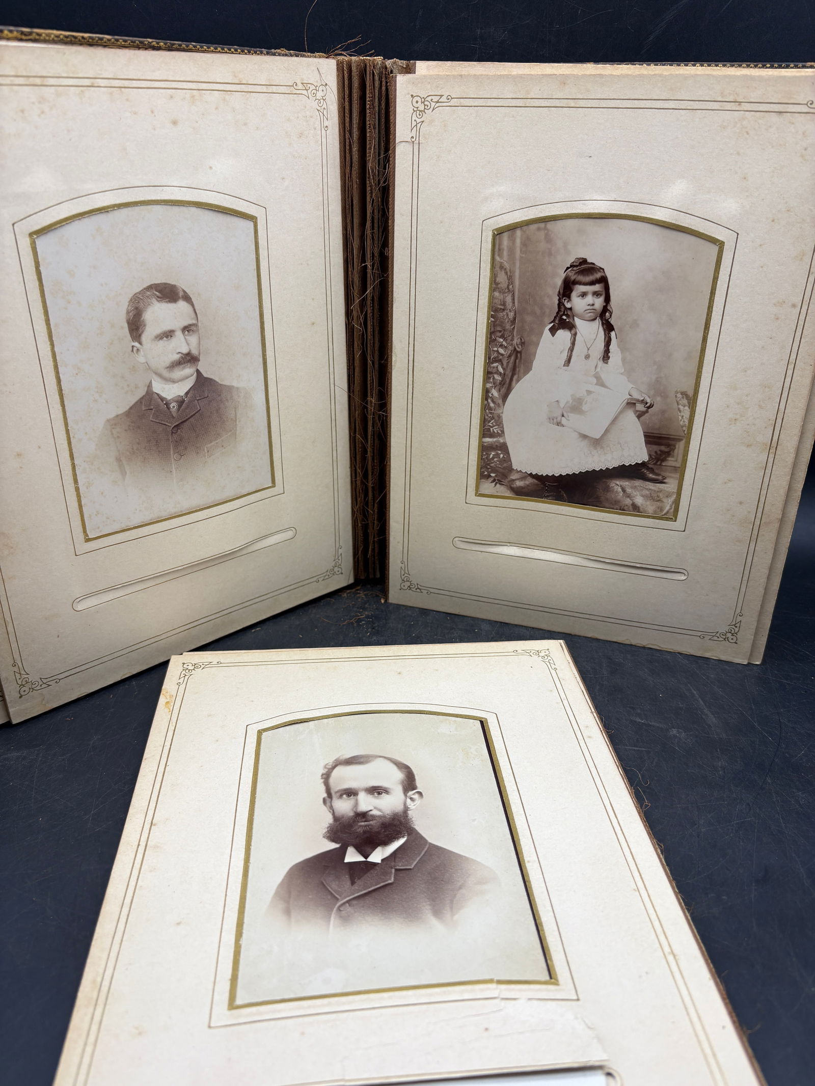 Antique HB Hansbury Phila Photo Album Cabinet Cards & Photographs 23 qty - 4