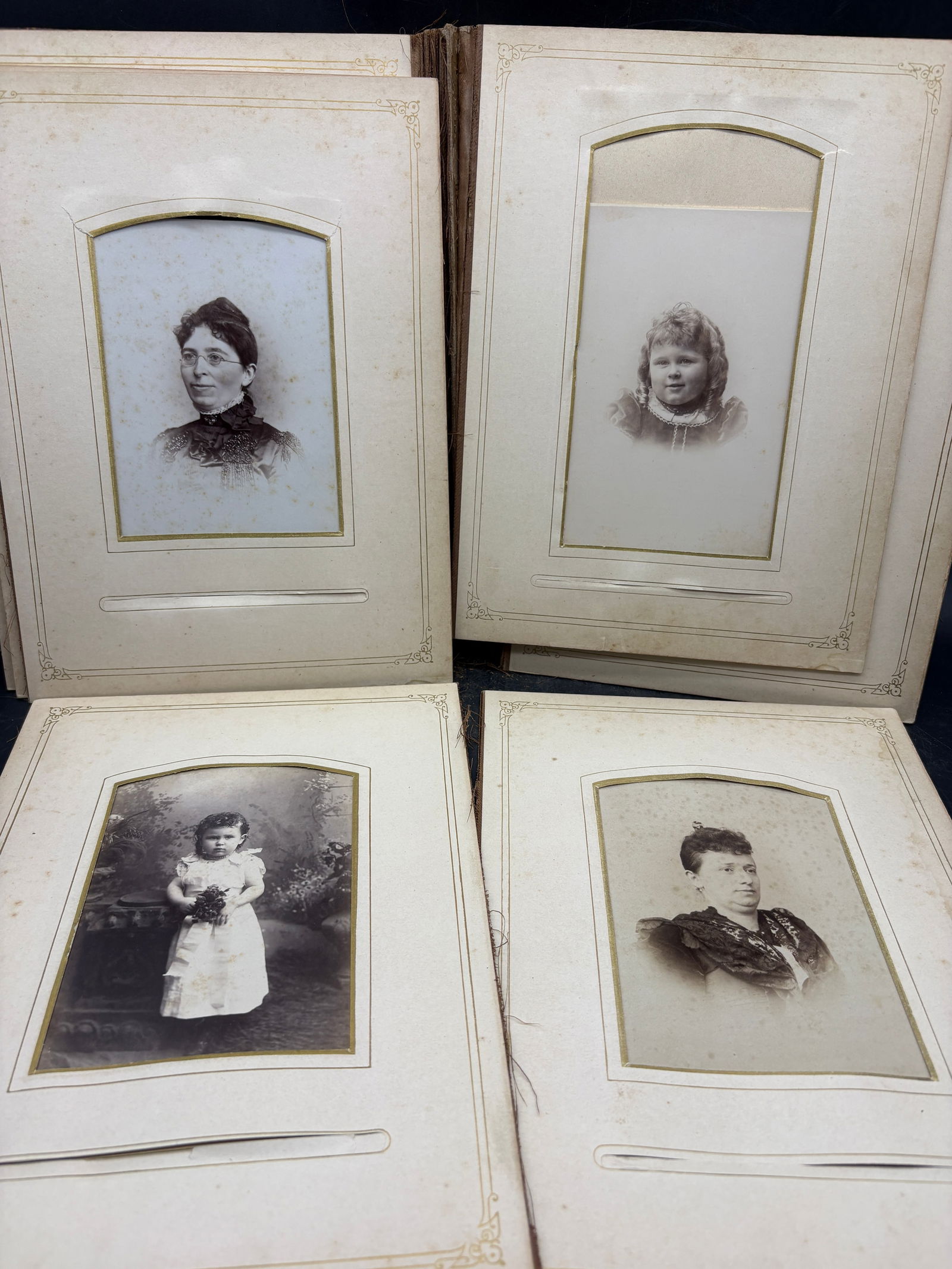 Antique HB Hansbury Phila Photo Album Cabinet Cards & Photographs 23 qty - 5