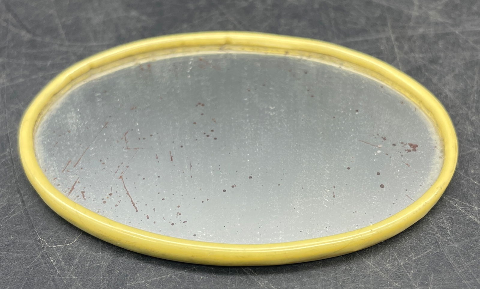 Old Advertising Premium Celluloid Mirror C.D. Kenny CD Coffee Tea Marked Germany - 3