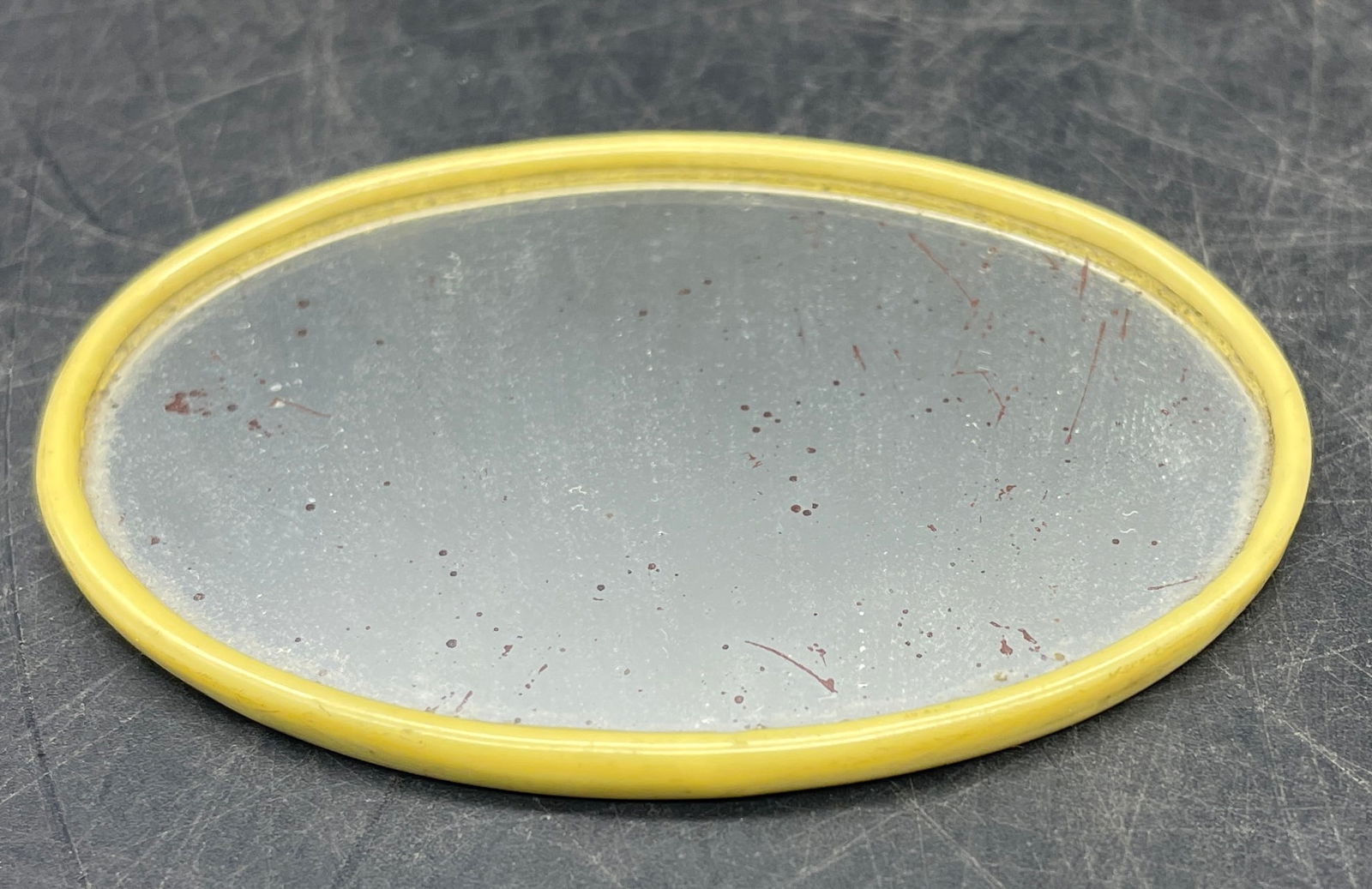 Old Advertising Premium Celluloid Mirror C.D. Kenny CD Coffee Tea Marked Germany - 4