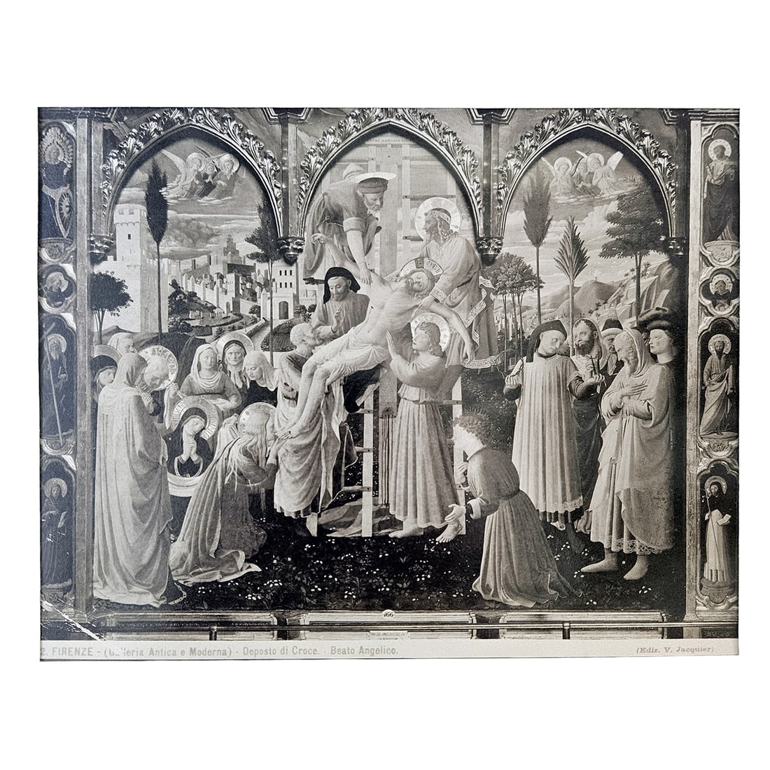 1854 Albumen Print of the Deposition from the Cross