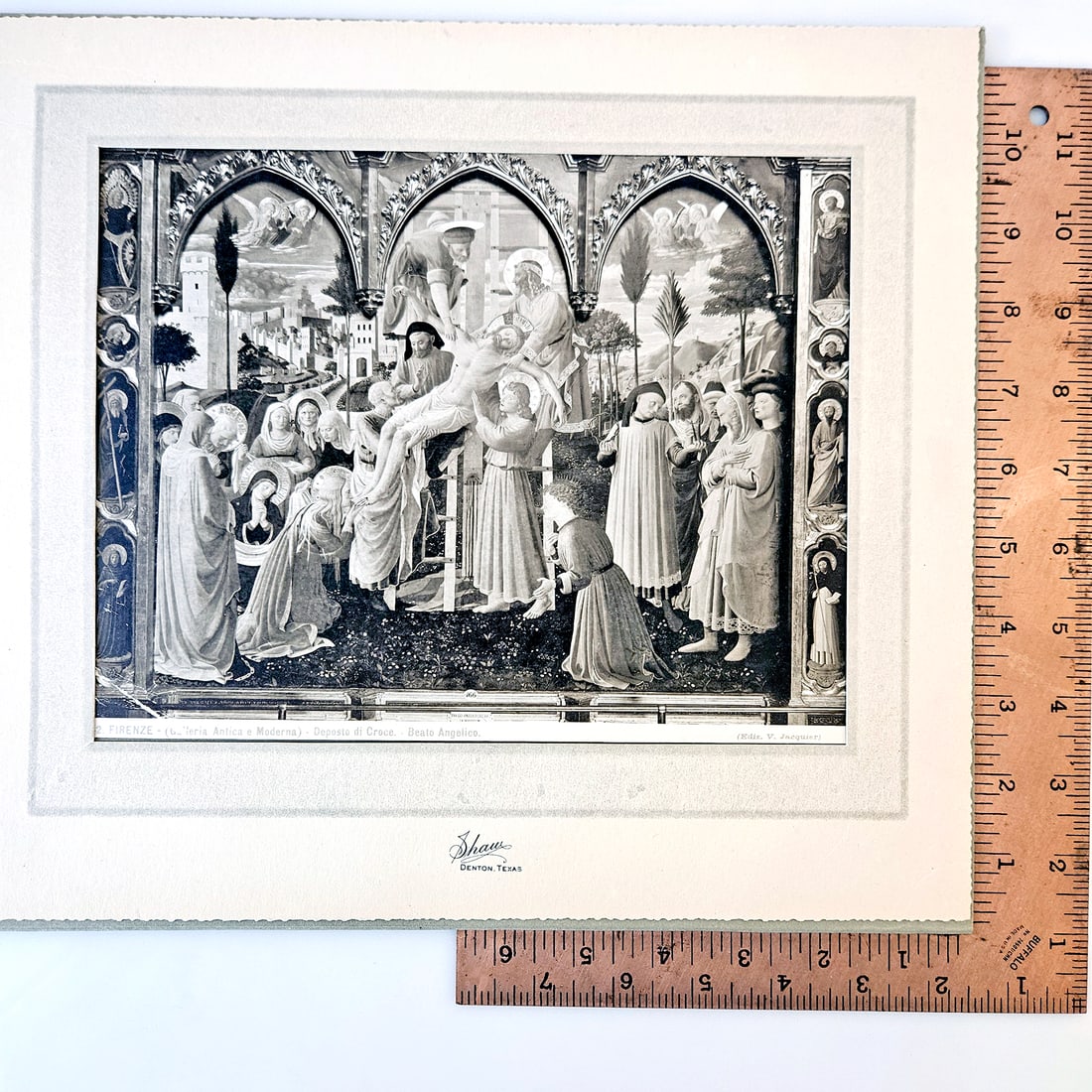 1854 Albumen Print of the Deposition from the Cross - 7