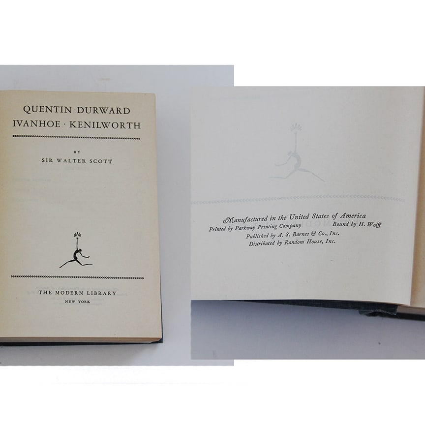 Vintage Modern Library Book Lot set of 7 Hard Cover - 4