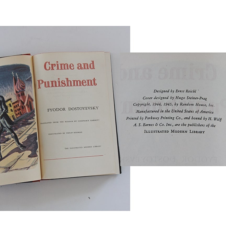 Vintage Modern Library Book Lot set of 7 Hard Cover - 8