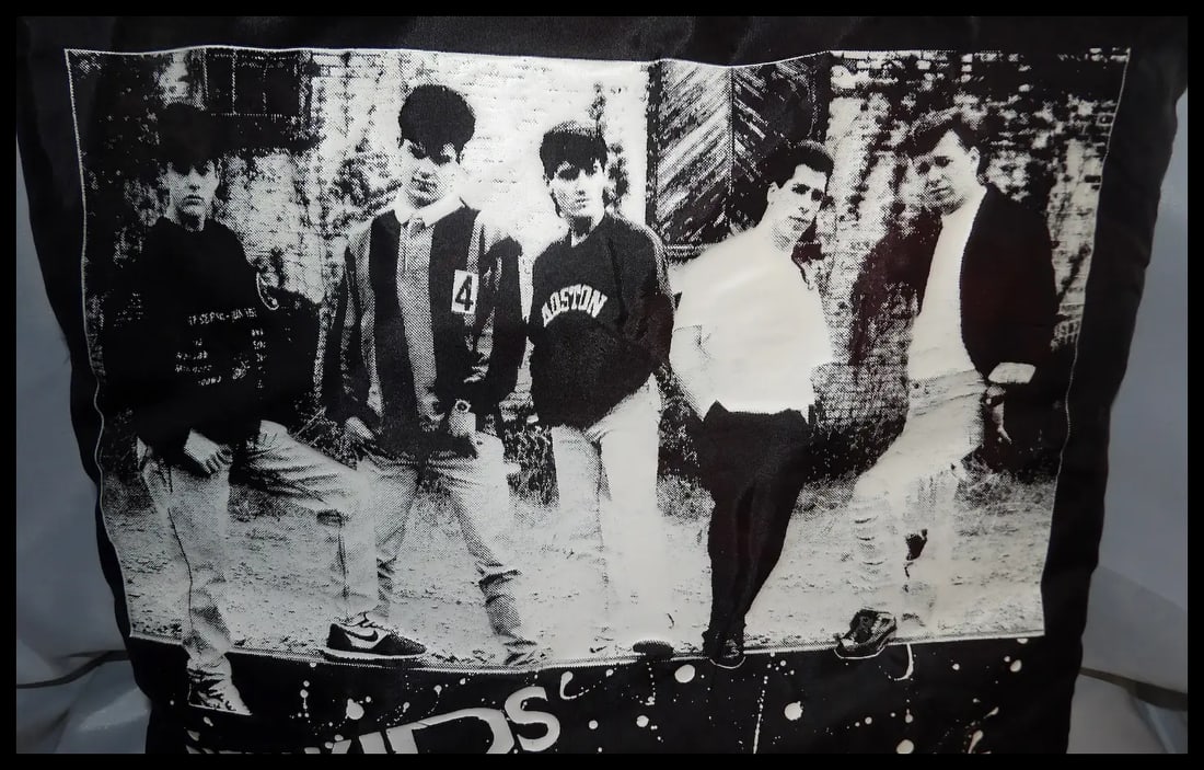 New Kids on the Block Couch 1990 Cushion Throw Pillow - 3