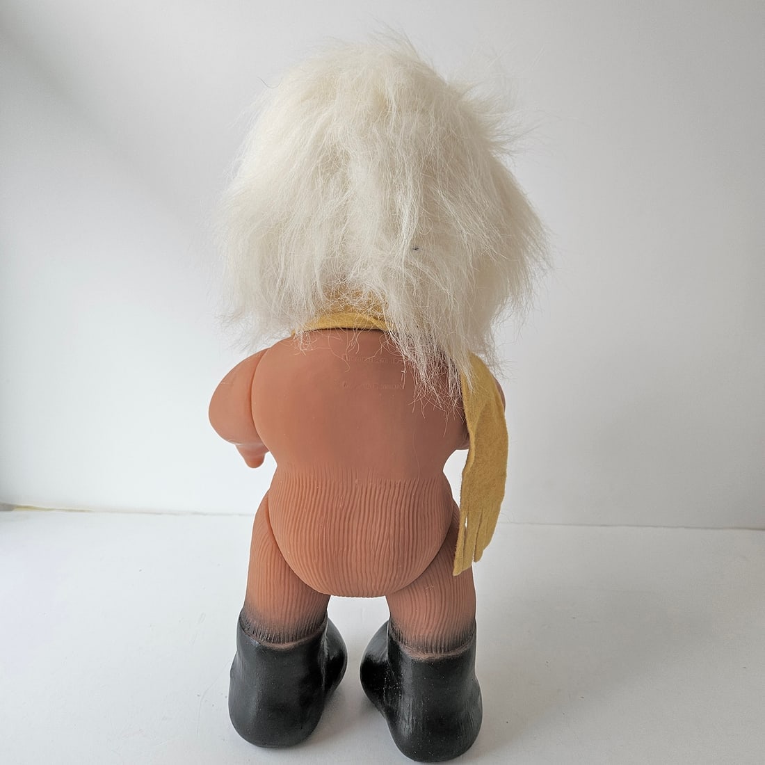 Original Grandpa Norfin Troll Dolls by Thomas Dam 1977 in Blue Felt Clothing #7002 - 5