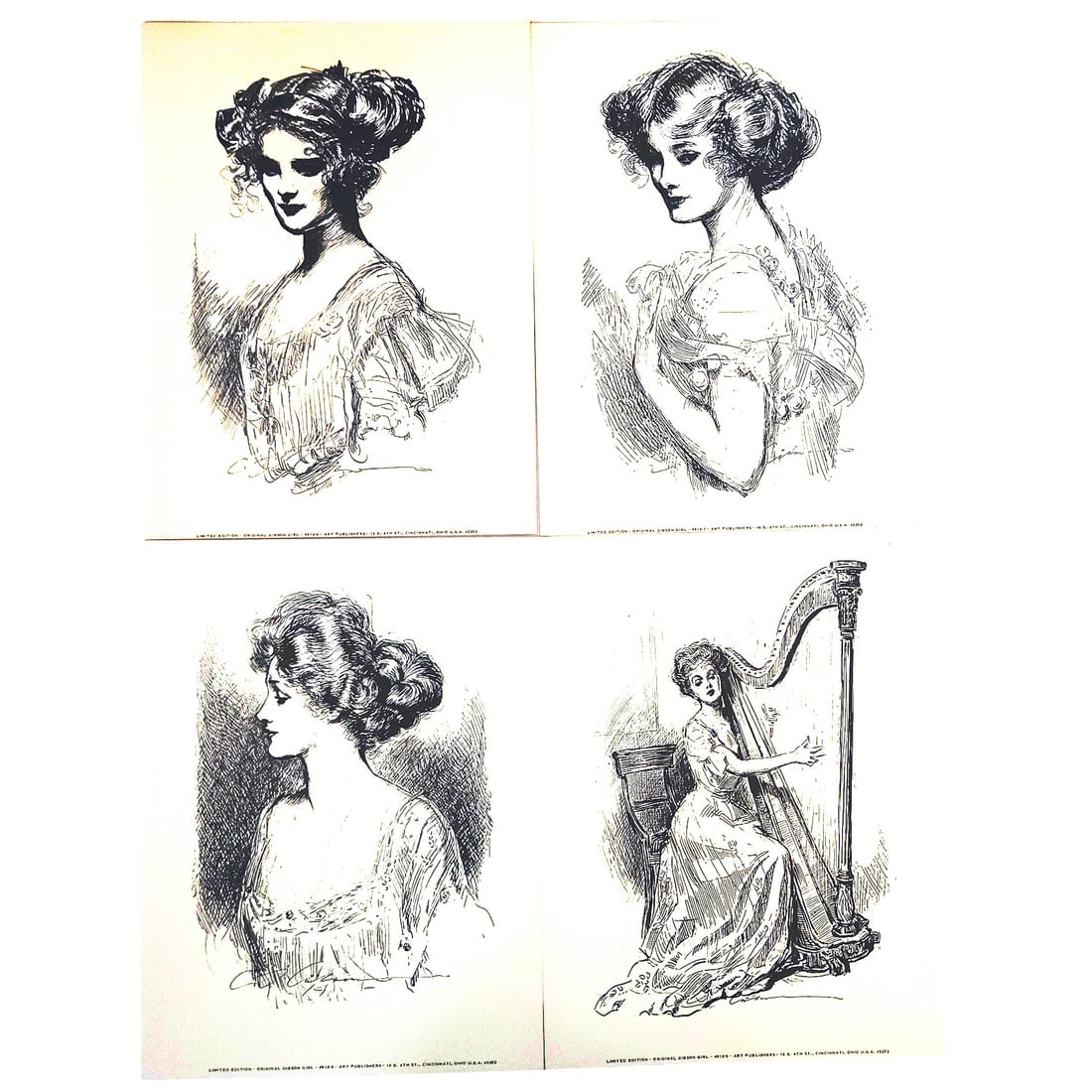 Limited Edition Original Gibson Girl Prints by Art Publishers Cincinnati - 2