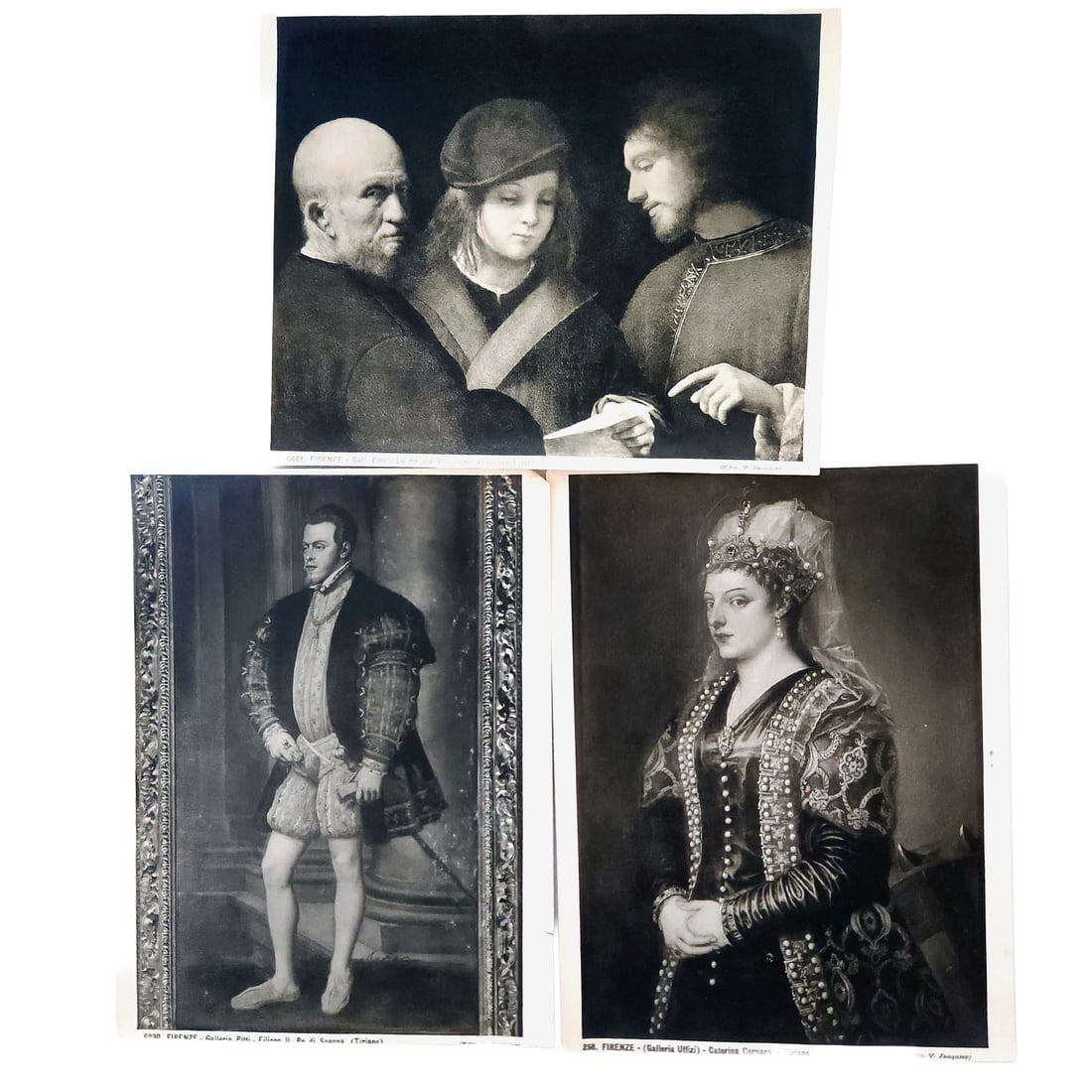Assortment of Italian Art Albumen Prints circa 1852 Featuring Italian Renaissance painter Titian - 4