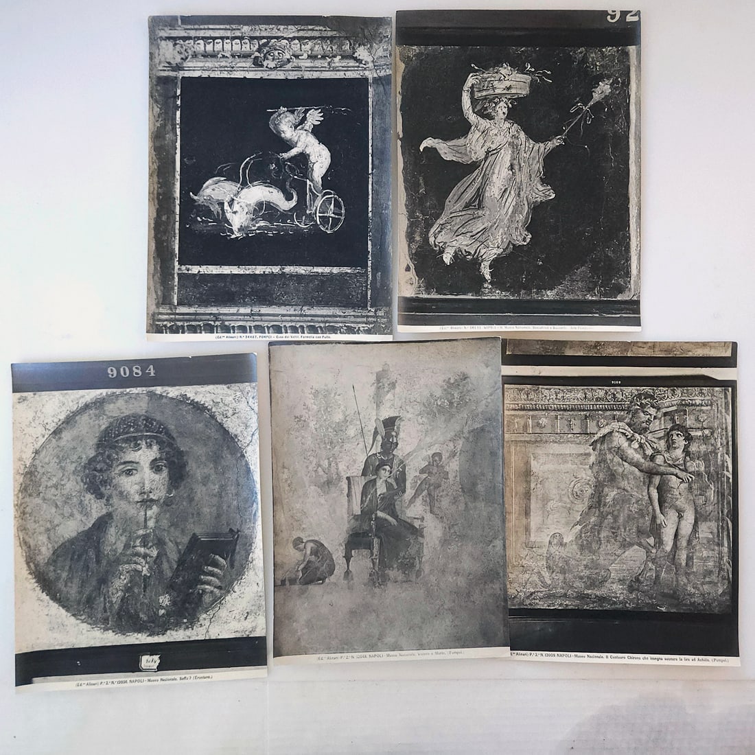 Assortment of Italian Art Albumen Prints circa 1852 Featuring Italian Master works from Antiquity - 2