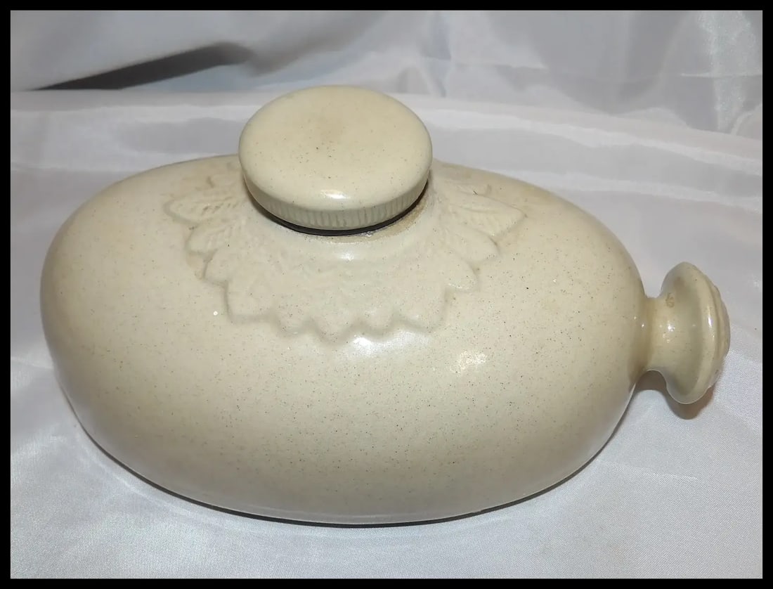 Antique Bourne Denby England Stoneware Foot Warmer Bottle 1.5 pt. #837182/838283 - 2