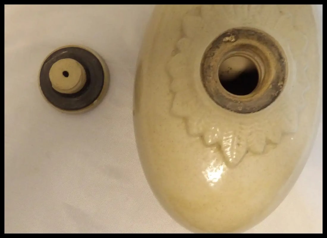 Antique Bourne Denby England Stoneware Foot Warmer Bottle 1.5 pt. #837182/838283 - 6