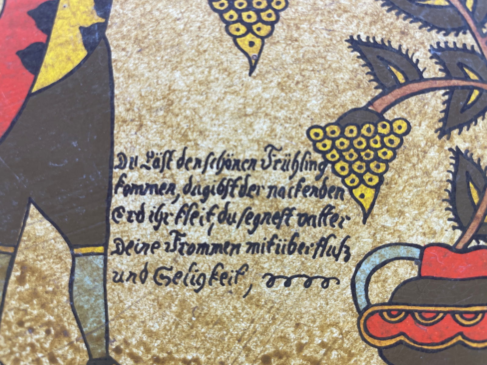 Wilton & Lee Ltd Shaker Oval Wood Pantry Box Pennsylvania Dutch German Couple - 7