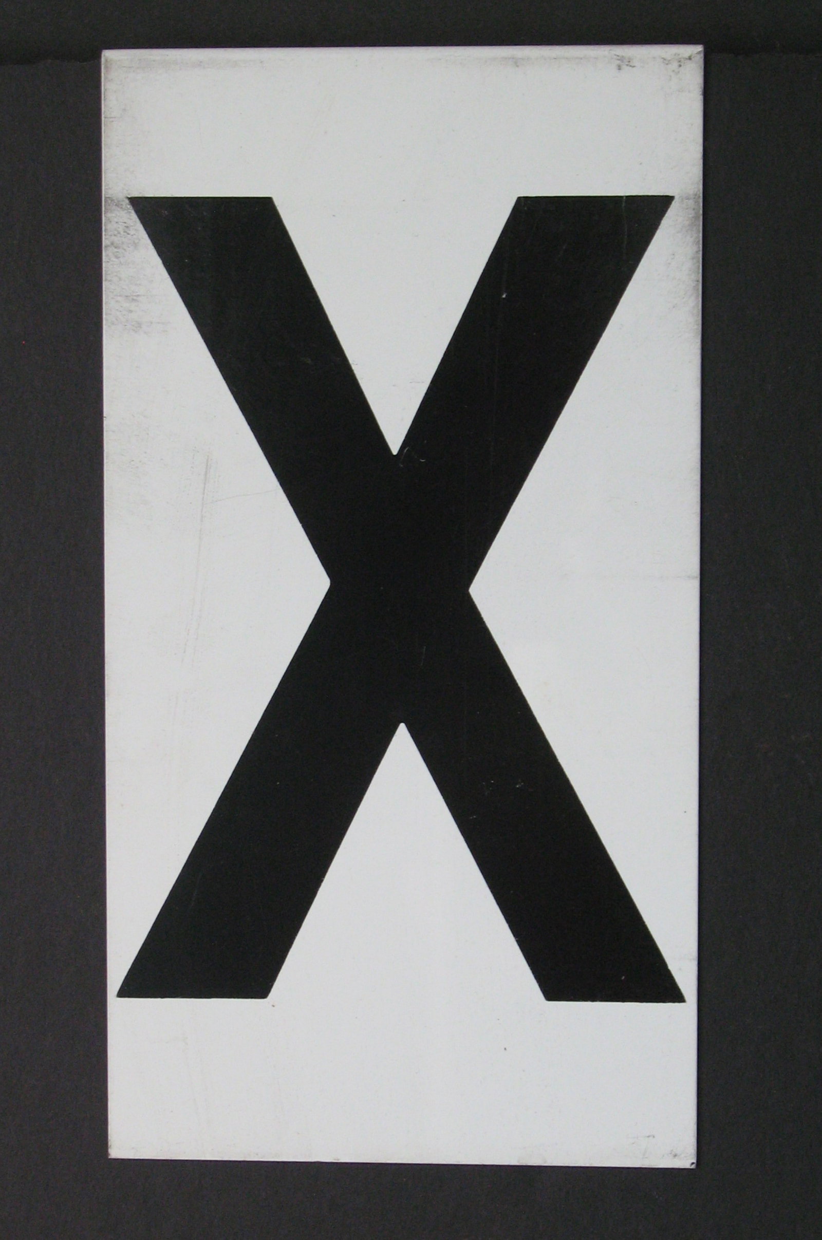 Antique tin movie marque letter “X” (1 of 1)