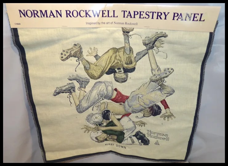 Norman Rockwell Tapestry Panel by Oakhurst Textiles Inc. - 4