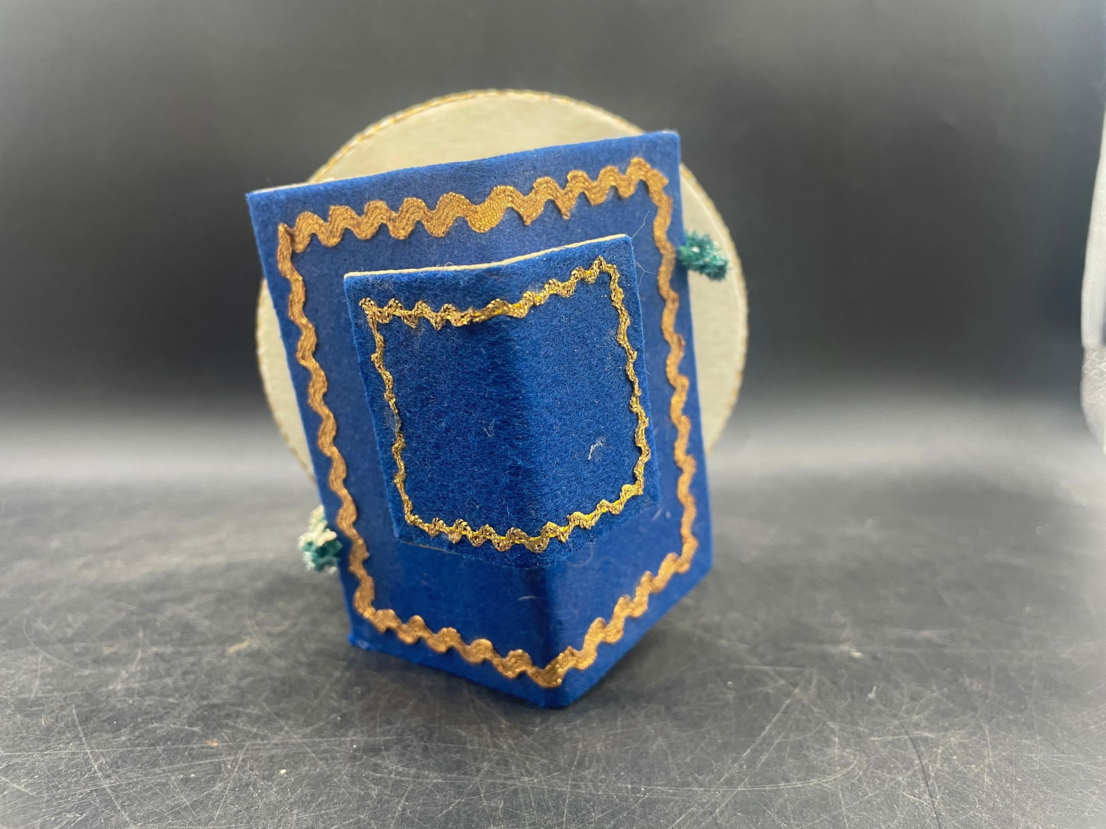 1950s Christmas Church Putz Music Box Rotates Plays Silent Night Rotating Japan - 5