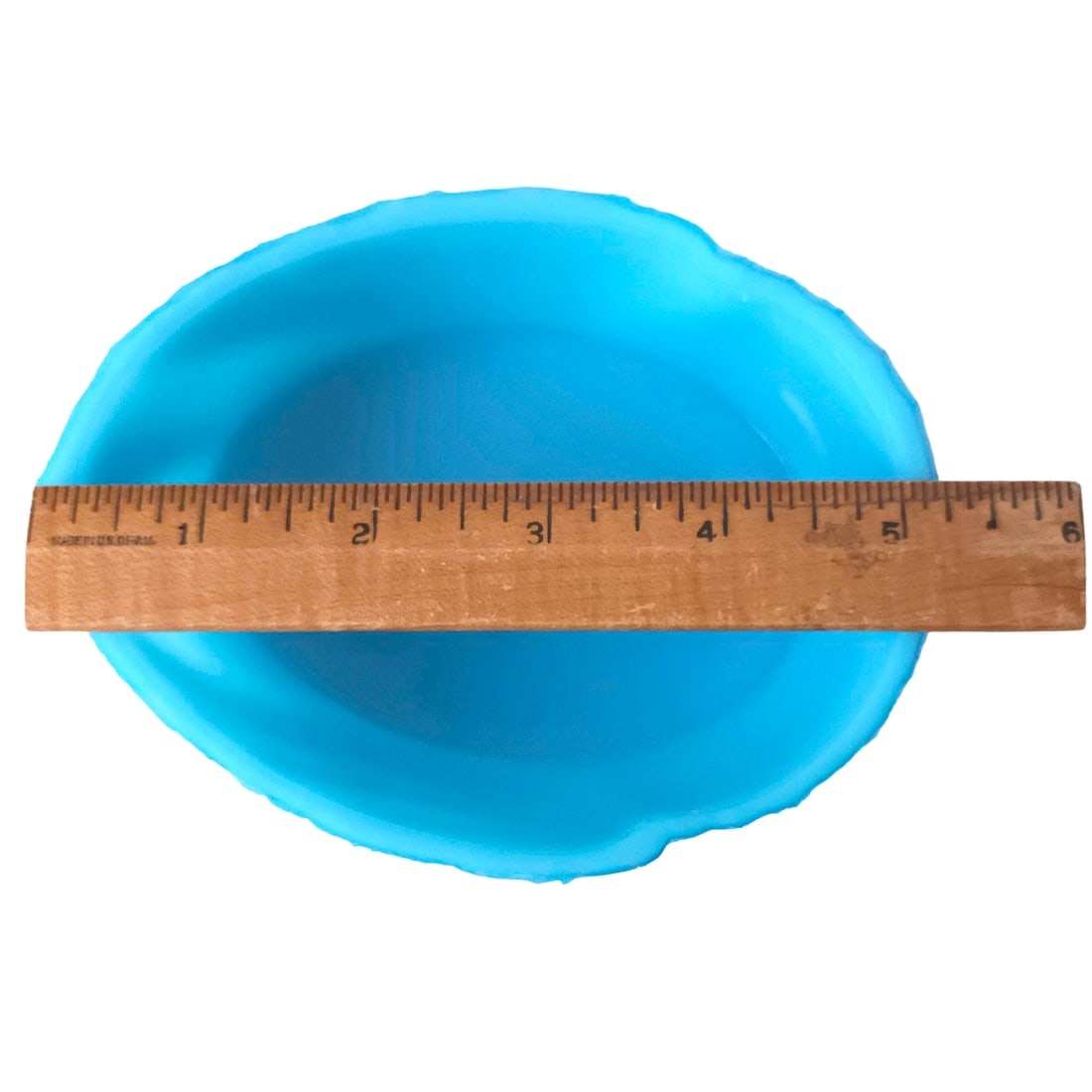 Vintage Blue Opaline Milk Glass Swan on a Nest Candy Dish - 8